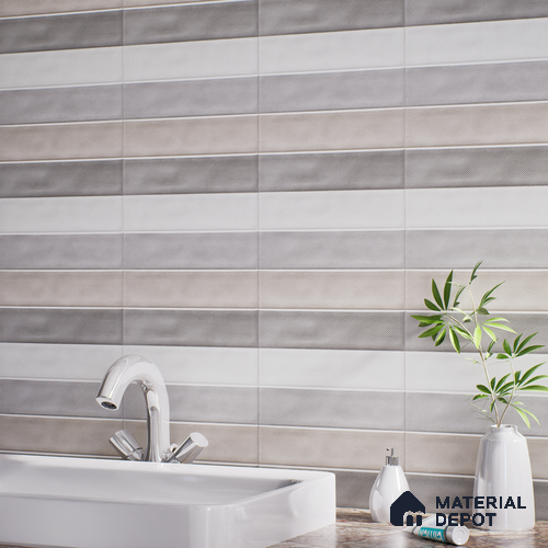 Faux Subway Tile TL 07257 B Sintra 4002 Granula 1 ft x 1 ft Ceramic Matte Finish - 9 mm | 2 mm Spacer is Mandatory | Please Expect a Slight Variation of Pattern